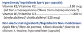 MQ-7 +D3 (120 mcg MK-7 + 1000 IU D3)